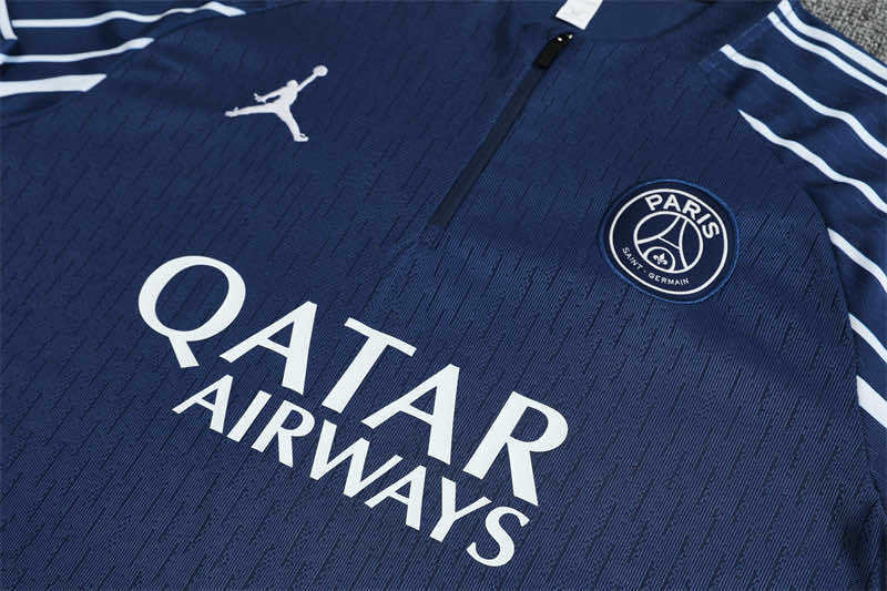 2025/26 Paris Saint German F.C. Navy Half-Zip Tracksuit