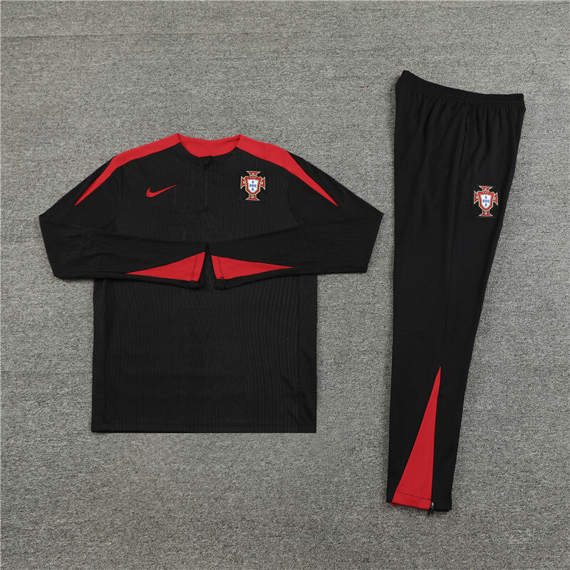 2024/25 Portugal 'Black and Red' Tracksuit