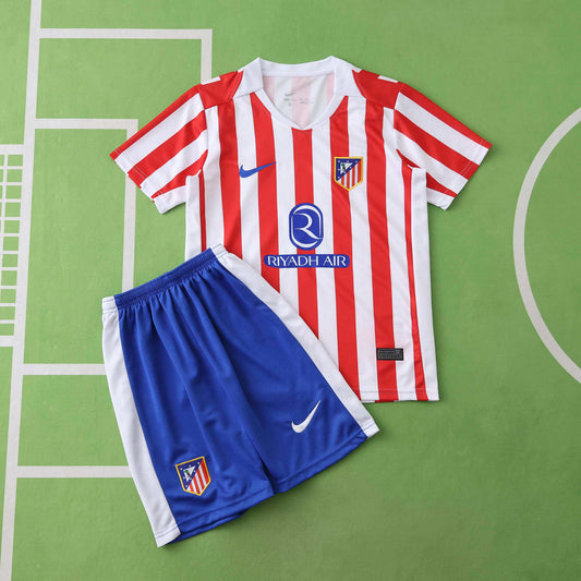 2025/26 Club Atlético de Madrid Home Kids Kit