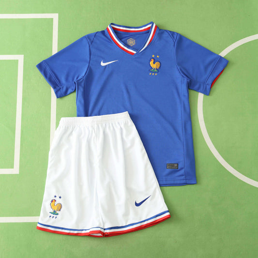 2024 UEFA France Home Kids Kit