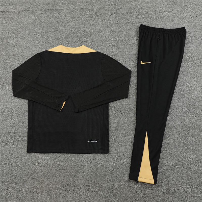 2024/25 Paris Saint German F.C. Black/Gold Tracksuit