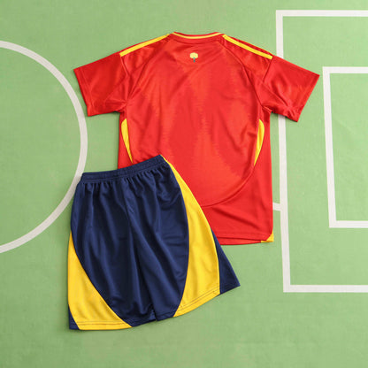 2024 UEFA Spain Home Kids Kit