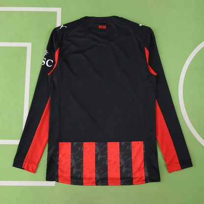 2025/26 A.C. Milan Home Player Kit - Long Sleeve