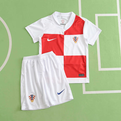2024 UEFA Croatia Home Kids Kit