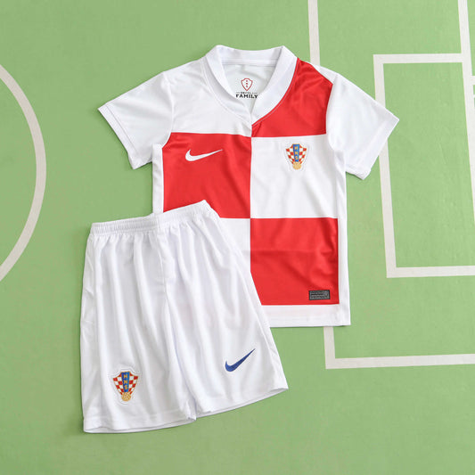 2024 UEFA Croatia Home Kids Kit