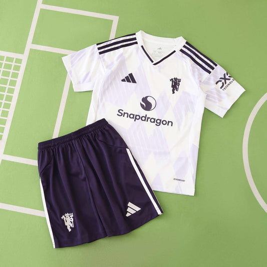 2025/26 Manchester United F.C Away Kids Kit