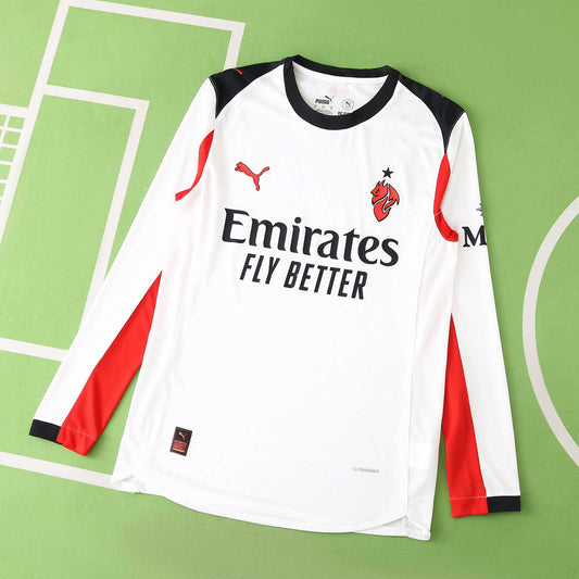 2025/26 A.C. Milan Away Player Kit - Long Sleeve