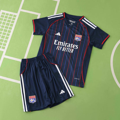 2025/26 Olympique Lyonnais Away Kids Kit