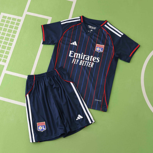 2025/26 Olympique Lyonnais Away Kids Kit