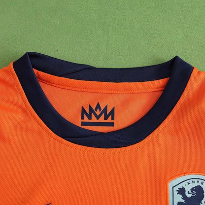 2024 UEFA Netherlands Home Kids Kit