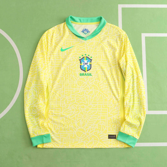 2024 Brazil Home Kit - Long Sleeved