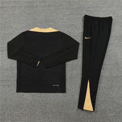 2024/25 Paris Saint German F.C. Black/Gold Tracksuit