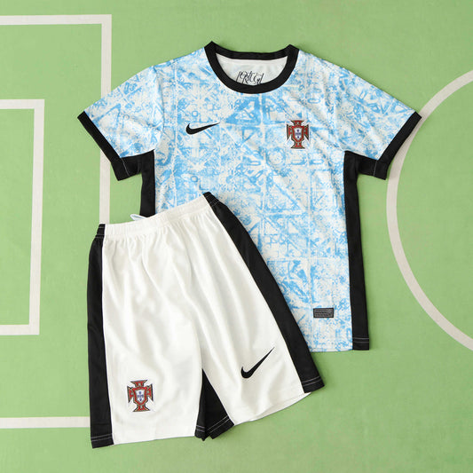 2024 UEFA Portugal Away Kids Kit