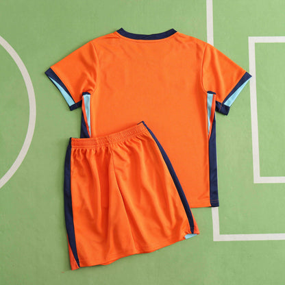2024 UEFA Netherlands Home Kids Kit