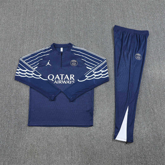 2025/26 Paris Saint German F.C. Navy Half-Zip Tracksuit